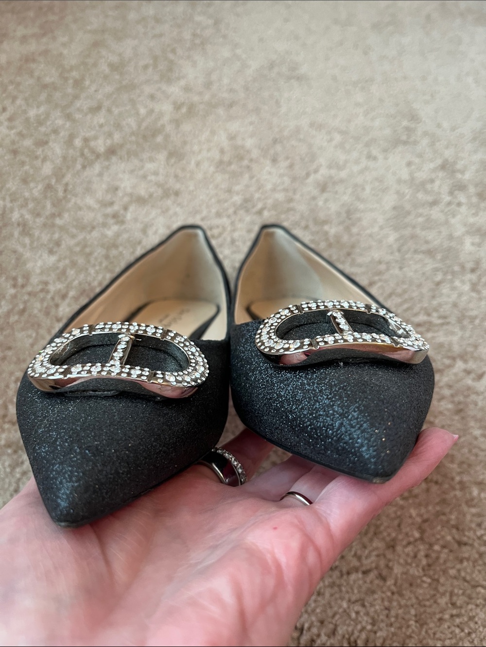 Dee Ocleppo Glitter Rhinestone Flats - Picture 4 of 9
